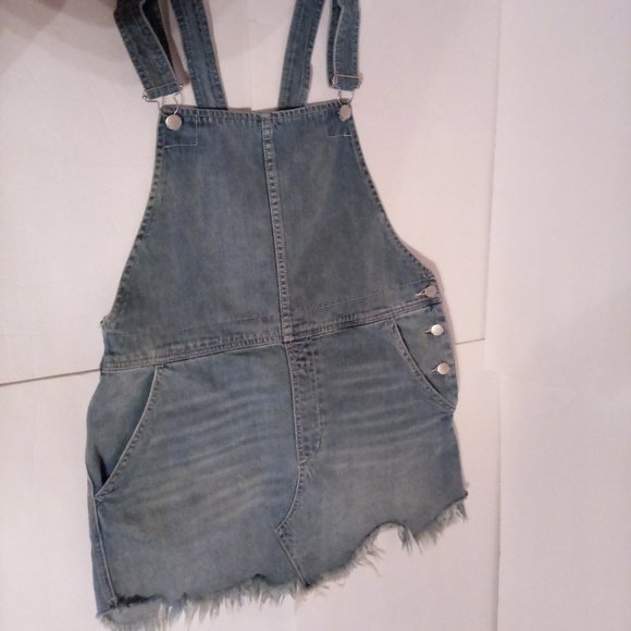 Free People Denim - Free People overall denim jumper sz 12